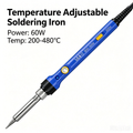 100 pieces 60W Blue Temperature Adjustable Soldering Iron